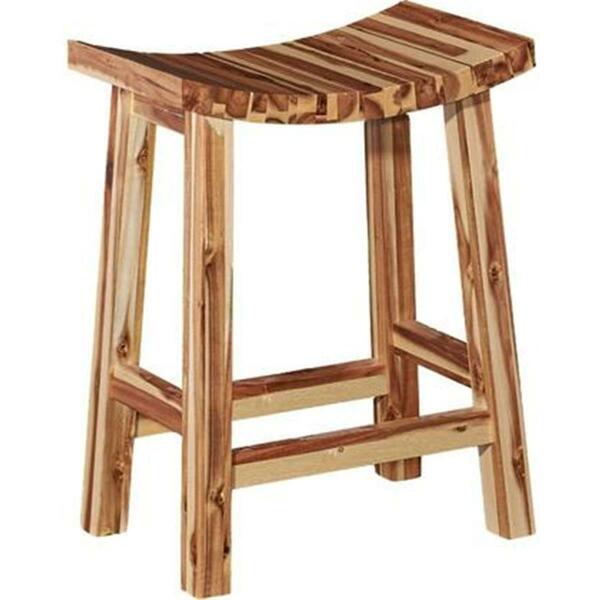 Powell 30 X 20 X 12.25 In. Dale Saddle Bar Stool, Light Natural D1020B16BS